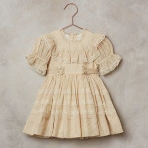 Noralee Champagne "Clementine" Dress Kids Size 6 Vintage Inspired Party Dress